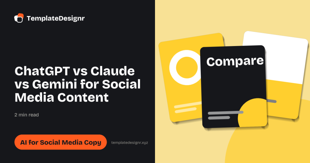 ChatGPT vs Claude vs Gemini for Social Media Content