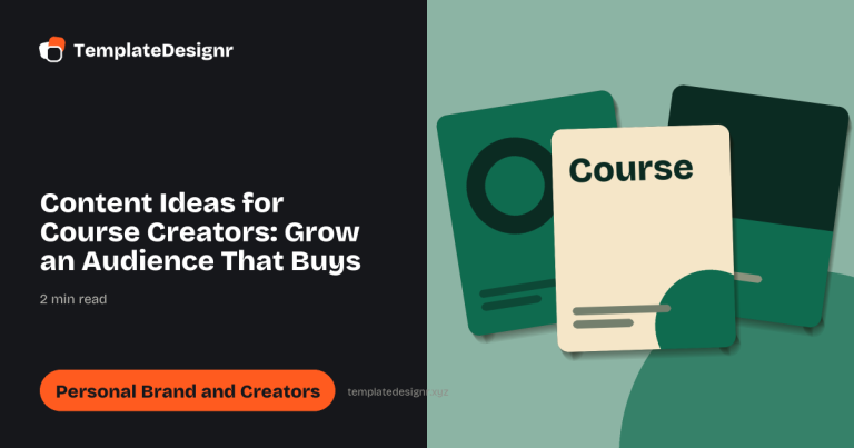Content Ideas for Course Creators: Grow an Audience That Buys