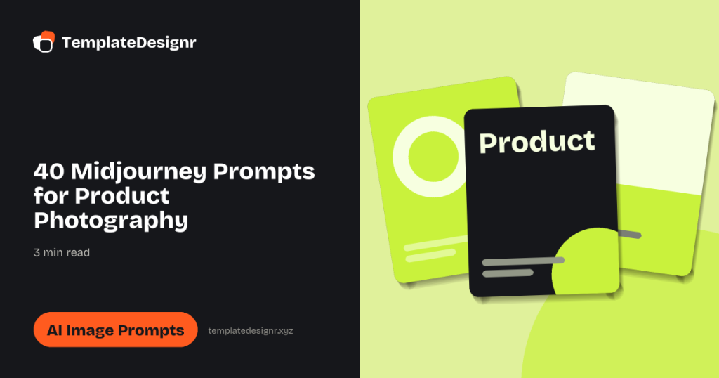 40 Midjourney Prompts for Product Photography