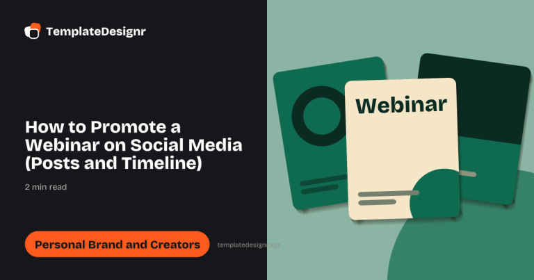 How to Promote a Webinar on Social Media (Posts and Timeline)